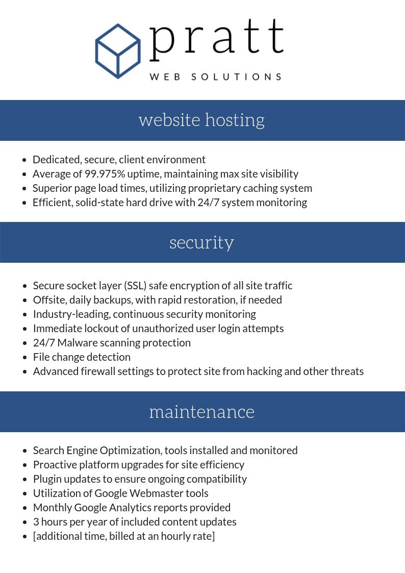 Pratt Web Solutions hostingsecuritymaintenance
